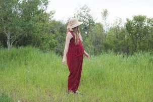 Vintage Maternity Summer Outfit